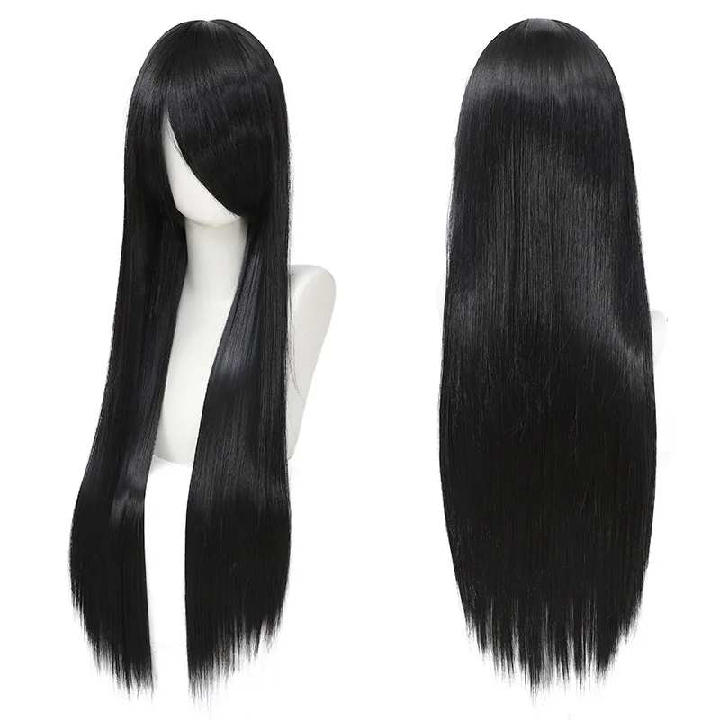 80cm Colorful Long Straight Sy - đánh giá và giá Synthetic Braided Wigs For Black Women