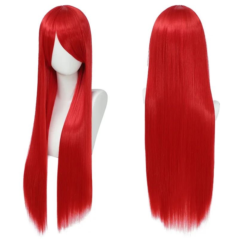 80cm Colorful Long Straight Sy - đánh giá và giá Synthetic Braided Wigs For Black Women
