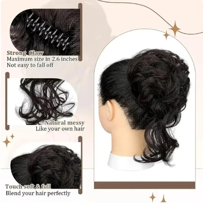 Messy Hair Bun Hair pieces for - đánh giá và giá Claw Clip Messy Bun Hair Piece