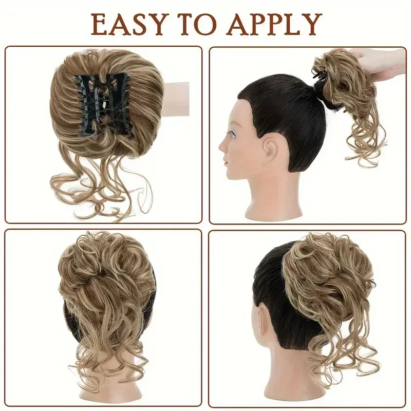 Messy Hair Bun Hair pieces for - đánh giá và giá Claw Clip Messy Bun Hair Piece