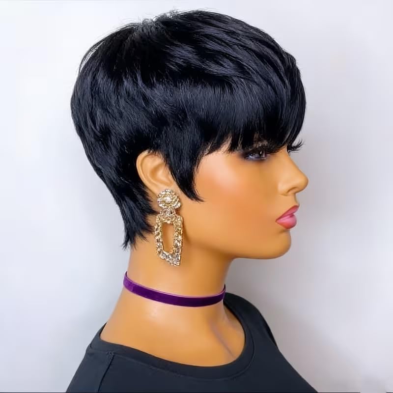 Short Pixie Cut Human Hair Wig - đánh giá và giá Short Pixie Cut Wig Human Hair Cheap