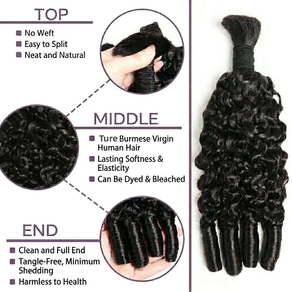 Human Braiding For Boho Braids - đánh giá và giá Water Wave Bulk Human Hair For Braiding
