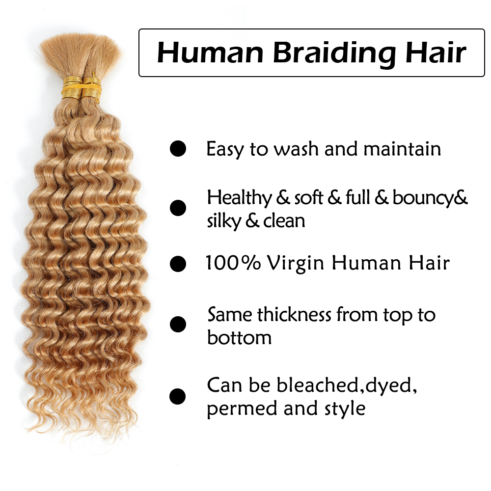 Human Braiding Hair 2Bundle 10 - đánh giá và giá Water Wave Bulk Human Hair For Braiding