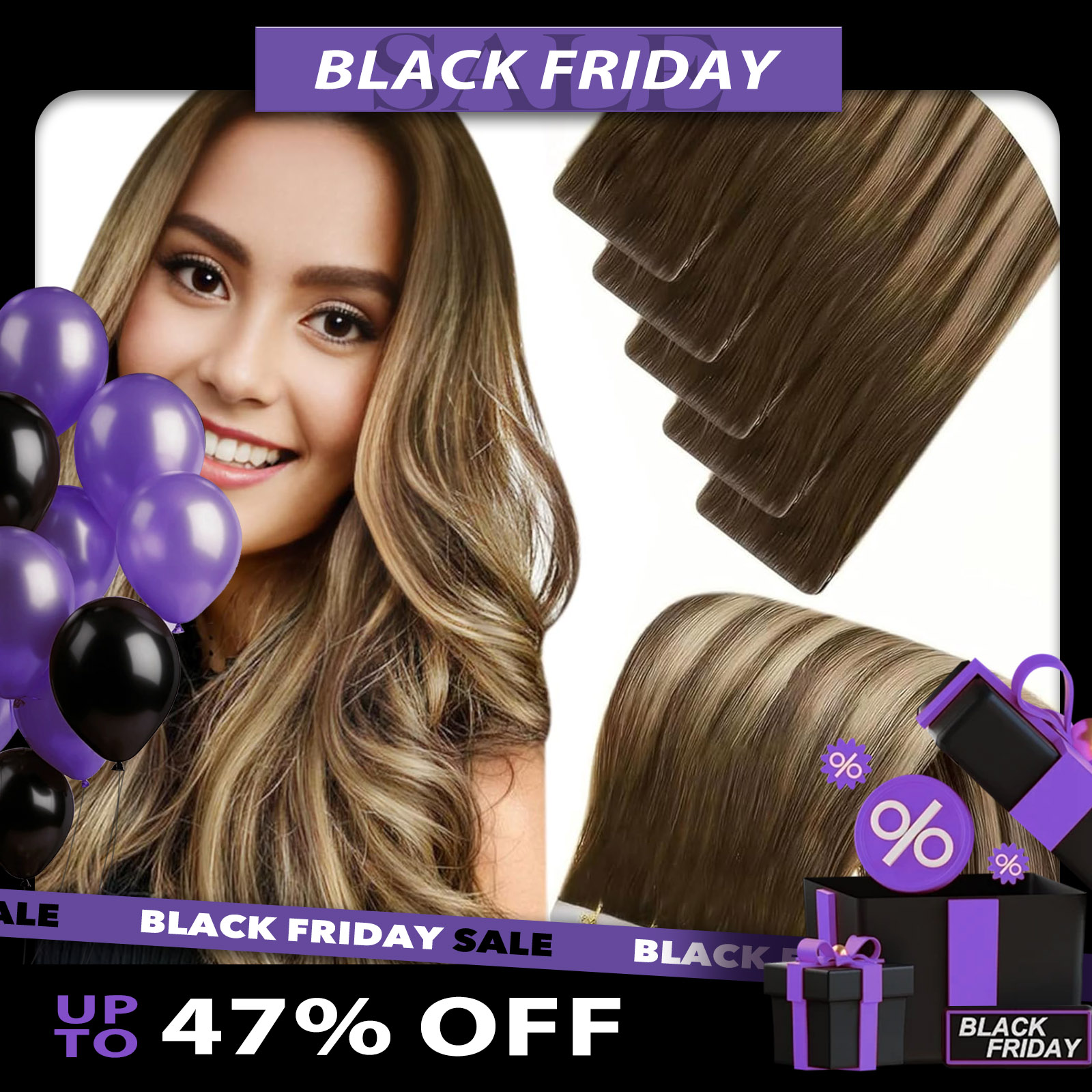 LaaVoo Invisible Injection Tap - đánh giá và giá Invisible Tape In Extensions Real Hair