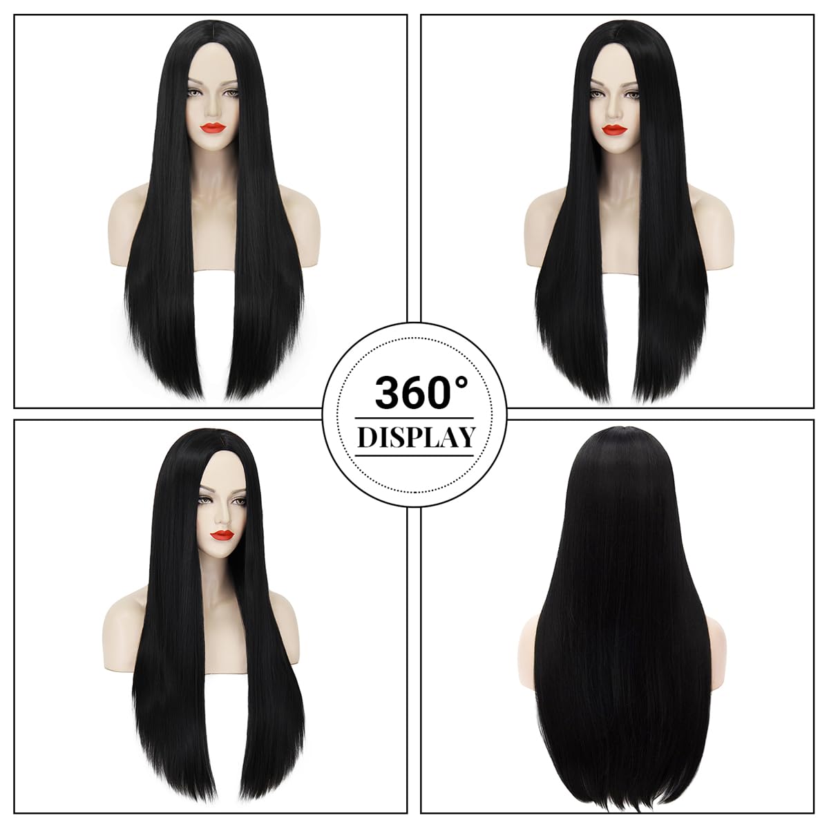 Synthetic Long Black Wig for W - đánh giá và giá Synthetic Braided Wigs For Black Women