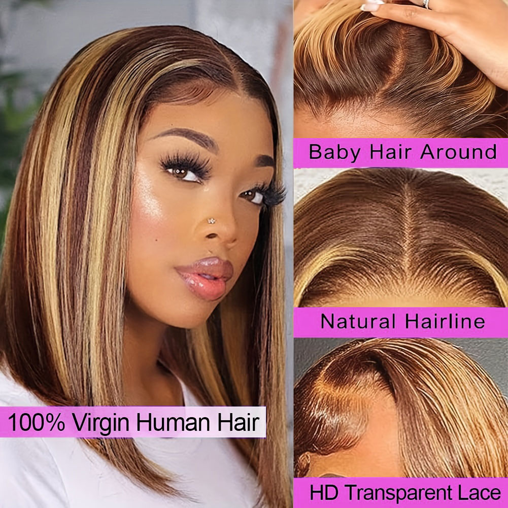 Straight Short Bob Wig Human H - đánh giá và giá Glueless Wear And Go Human Hair Wig