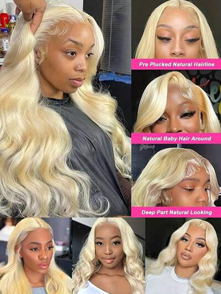 613 Honey Blonde Colored 40 In - đánh giá và giá 613 Blonde Body Wave Lace Front Wig