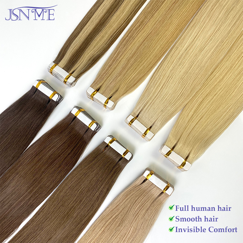 JSNME Tape In Hair Extension 1 - đánh giá và giá Invisible Tape In Extensions Real Hair