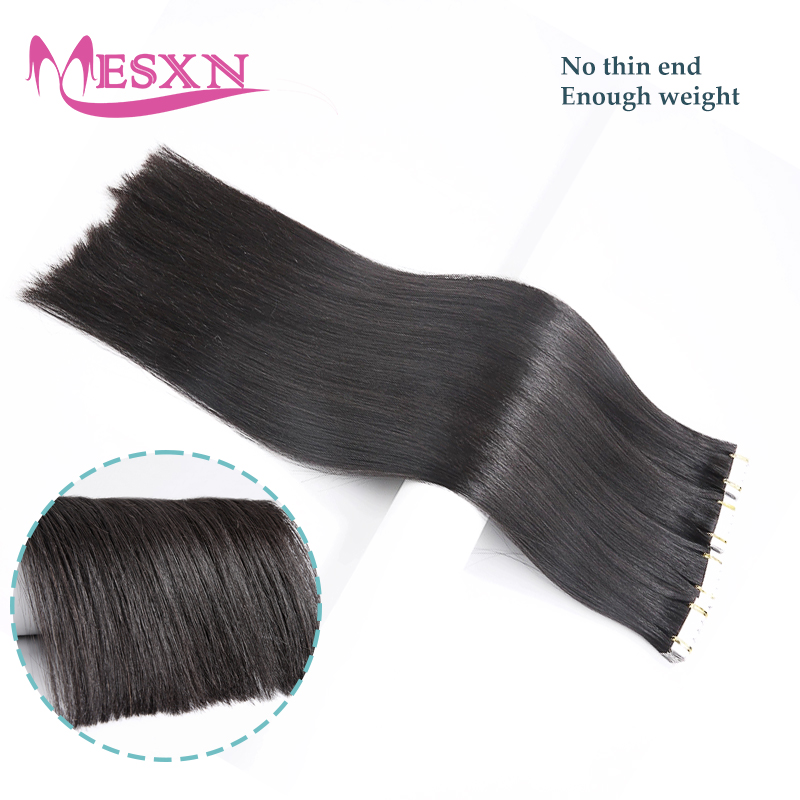 Mini Straight Tape In Human Ha - đánh giá và giá Invisible Tape In Extensions Real Hair
