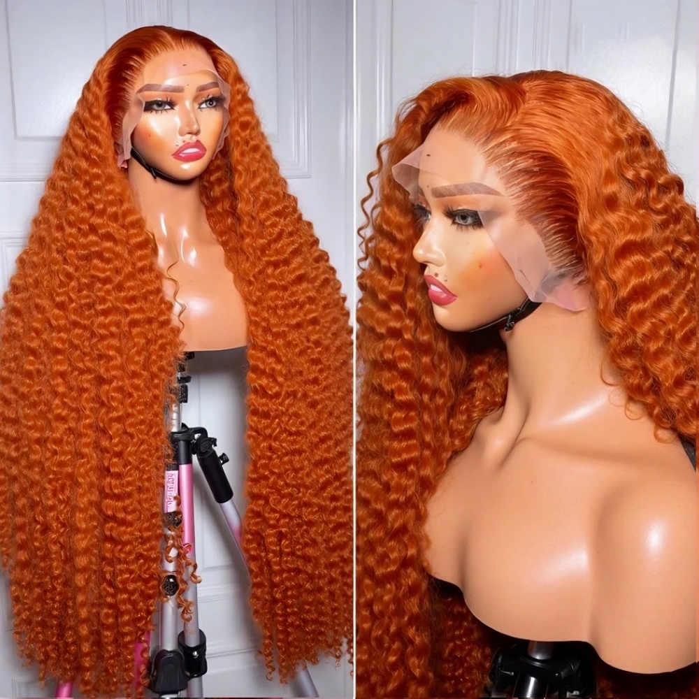 200% Density Ginger Orange Dee - đánh giá và giá Lace Front Wigs