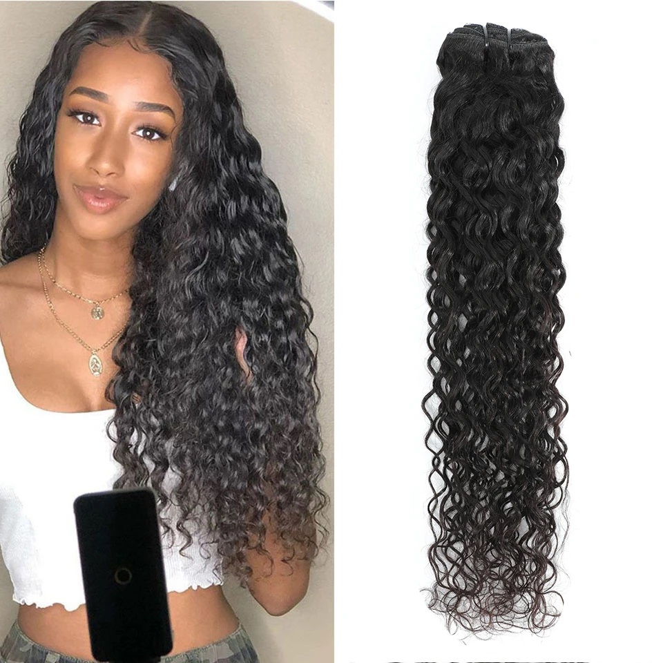 Water Wave Clip In Hair Extens - đánh giá và giá Seamless Clip In Hair Extensions Human Hair