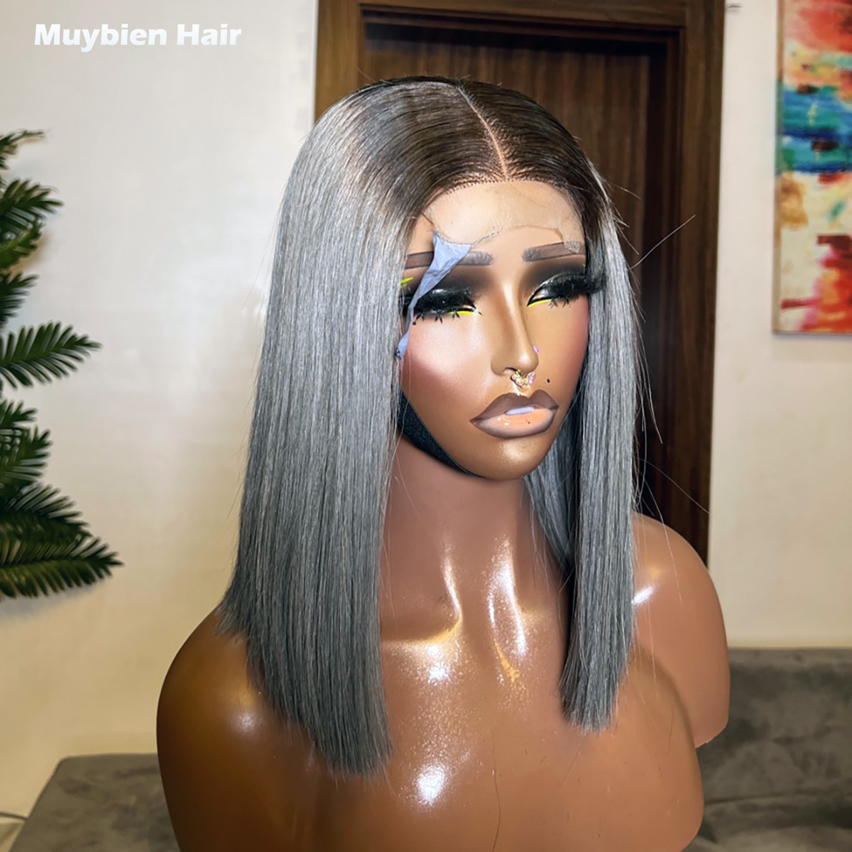 Super Double Drawn Bone Straig - đánh giá và giá Glueless Wear And Go Human Hair Wig