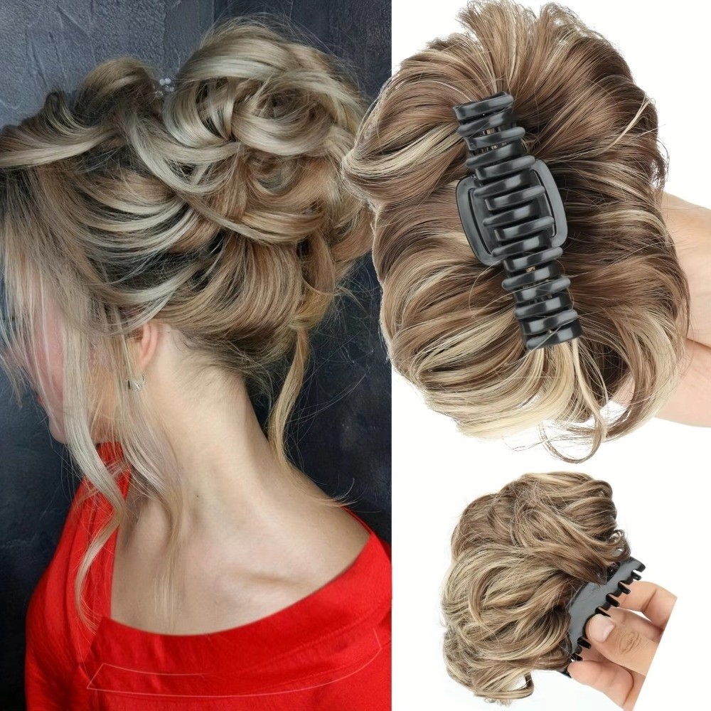 On Messy Hair Bun Hair Bun Cla - đánh giá và giá Claw Clip Messy Bun Hair Piece